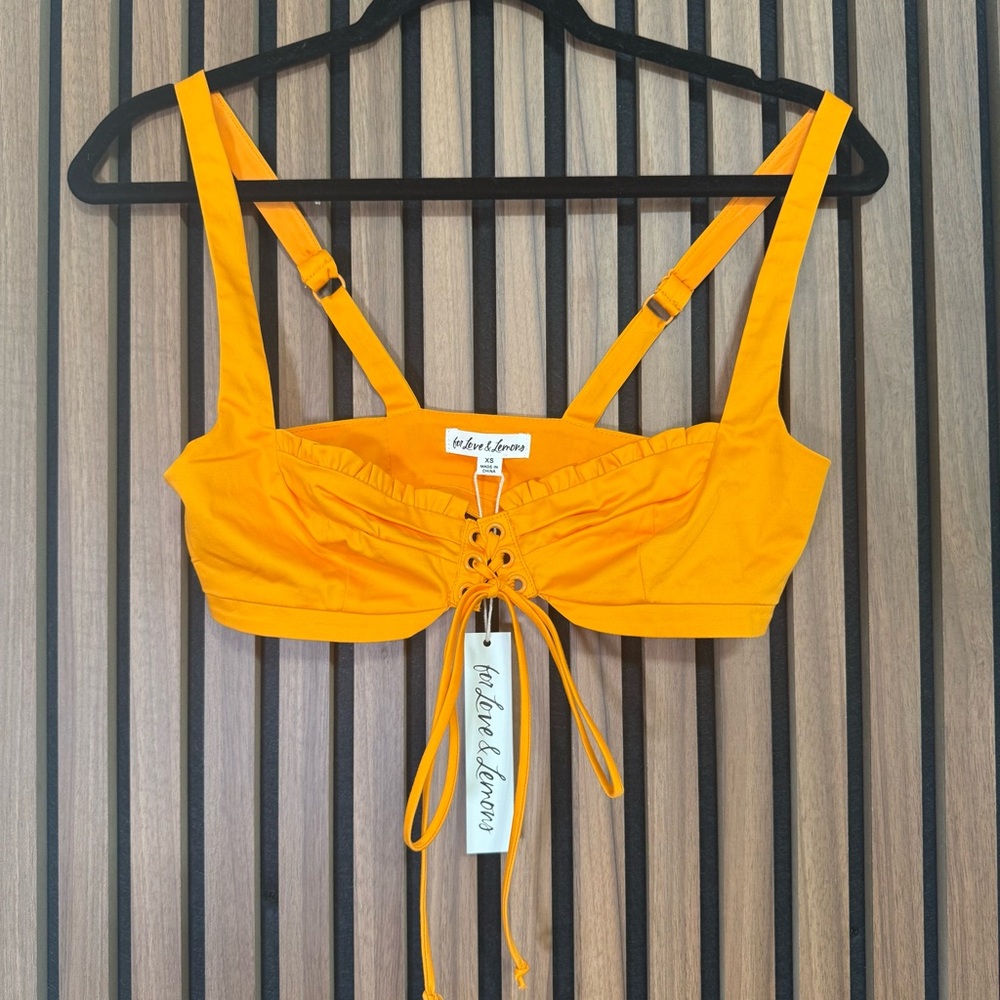For Love & Lemons Clementine Bra Top XS NWT - Picture 2 of 5